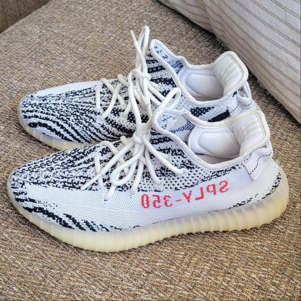Adidas Yeezy Boost 350 V2 in Black and White